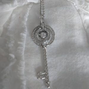 Swarvoski Crystal key necklace